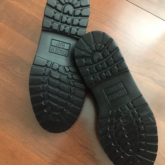 Men’s Black Casual Shoes Leather Uppers Size 9.5 - Picture 4 of 6